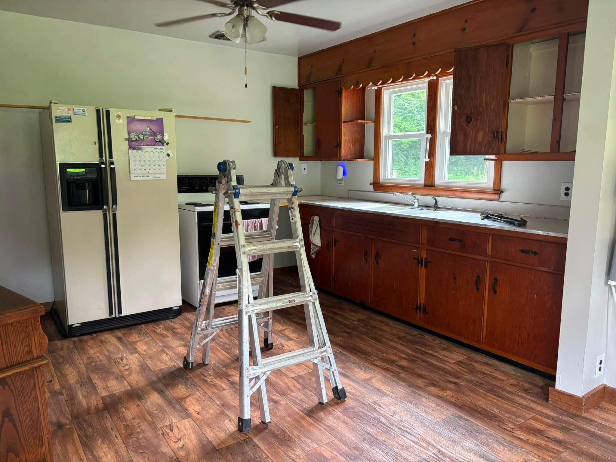 Kitchen remodeling in progress by K&S Contracting LLC